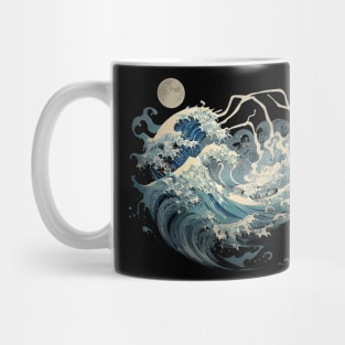 The Great Wave Off Kanagawa Tattoo Painting Mug